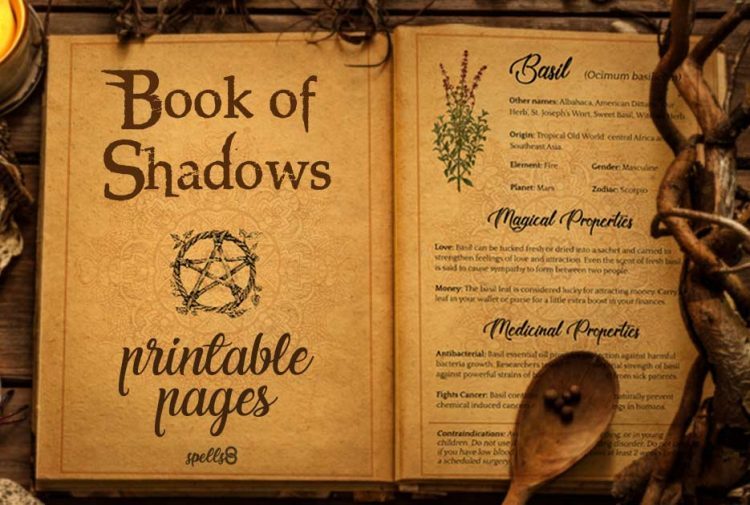 free downloadable book of shadows